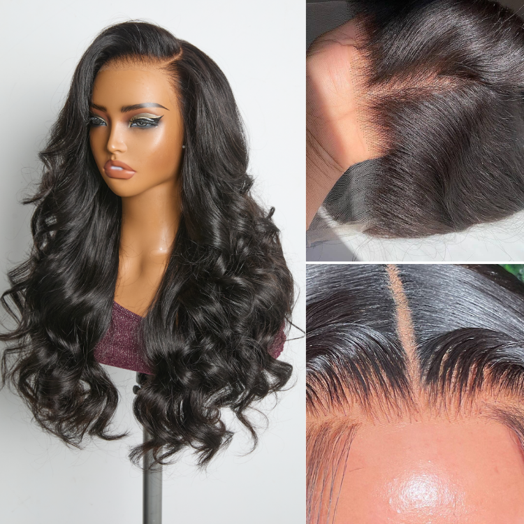 Outlet | Body Wave 13x4 Frontal Undetectable HD Lace Glueless Wig-01