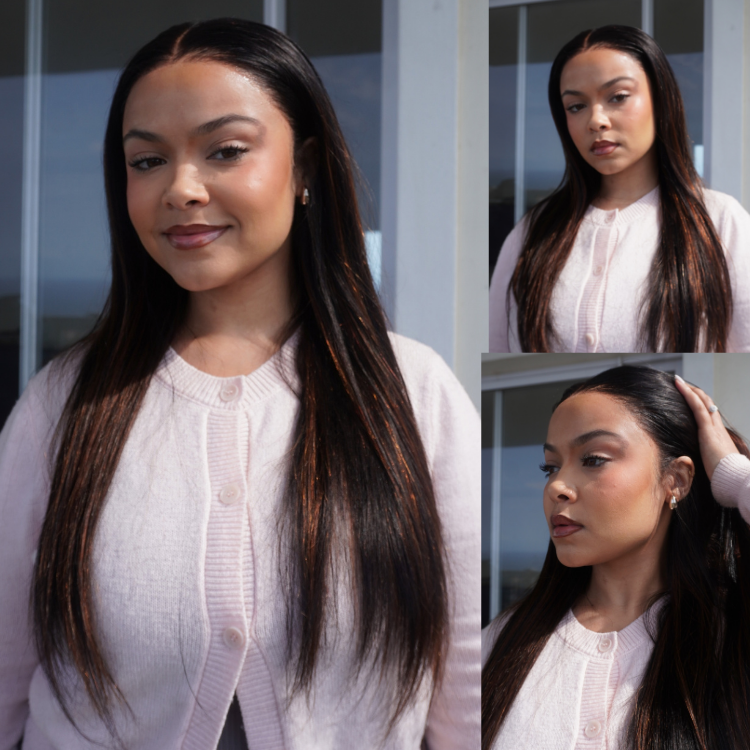 [miss_jeigh]'s Special Link PreMax Wigs | Ultra Natural Hairline Brown Highlight & Natural Black Silky Straight Glueless 13x4 Frontal Lace Long Wig Pre-Cut Lace-01