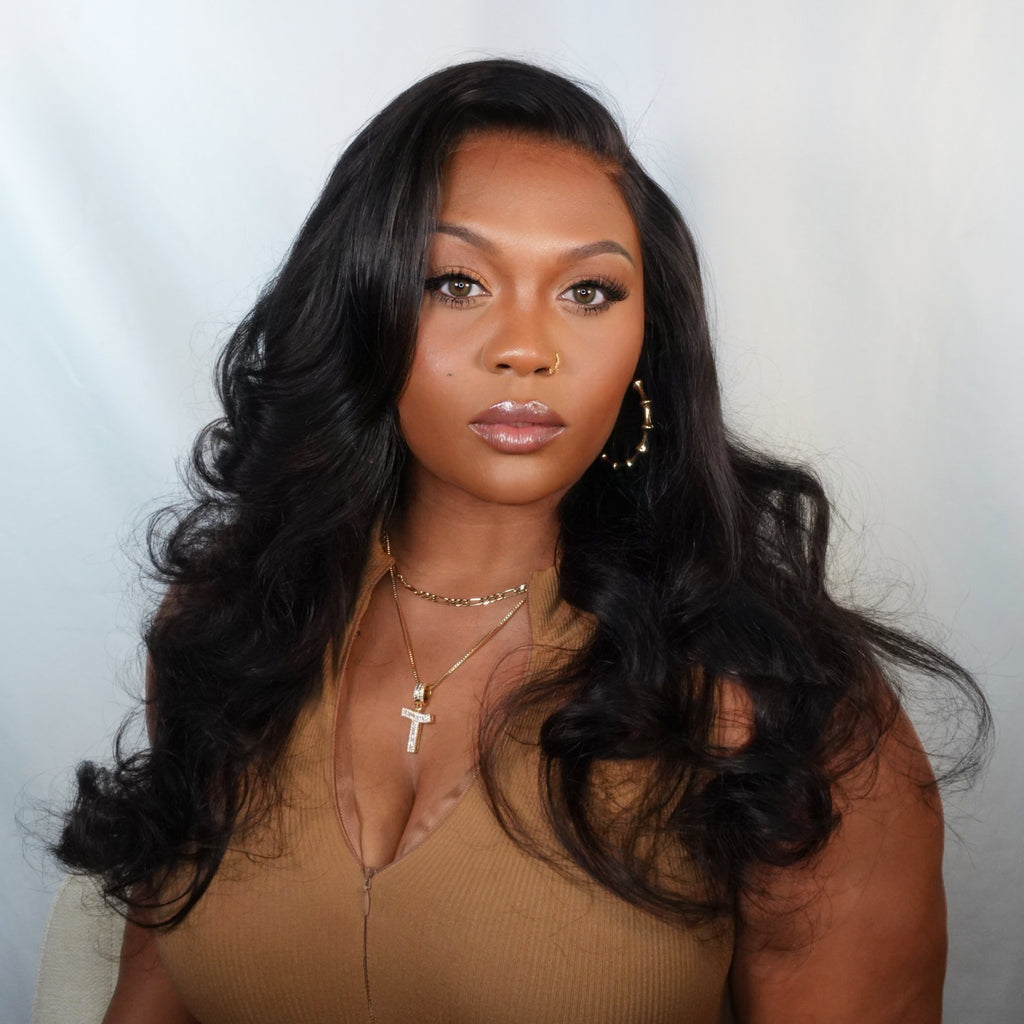Worth | Natural Black Body Wave 13x6 Closure Lace Glueless C Part Wig 100% Human Hair-01
