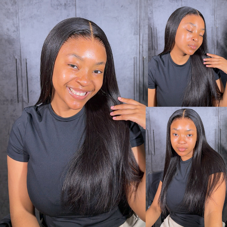 [gugu.moleleki]'s Special Link PreMax Wigs | Ready to Wear Silk Straight Glueless 13x4 Frontal Lace Wig 100% Human Hair-22