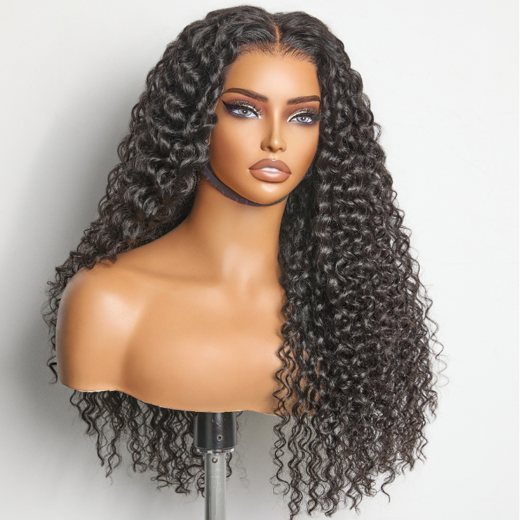 Worth |  Natural Black Deep Curly Wig 13x5 Frontal Lace Wig-01