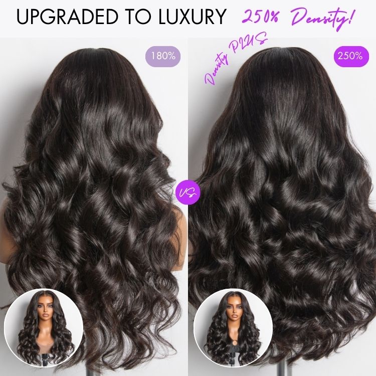 NatureMAX™ 200% / 250% Density Loose Wave Glueless 13x6 HD Lace Front Wig Human Hair Pre-Cut Lace Flexi-Fit Drawstring Cap-23