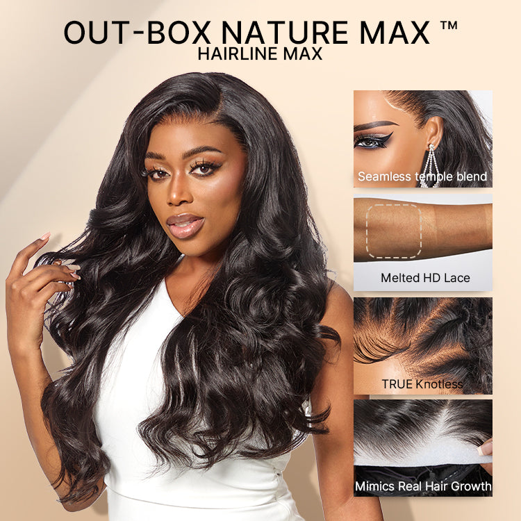 NatureMAX™ 200% / 250% Density Loose Wave Glueless 13x6 HD Lace Front Wig Human Hair Pre-Cut Lace Flexi-Fit Drawstring Cap-15