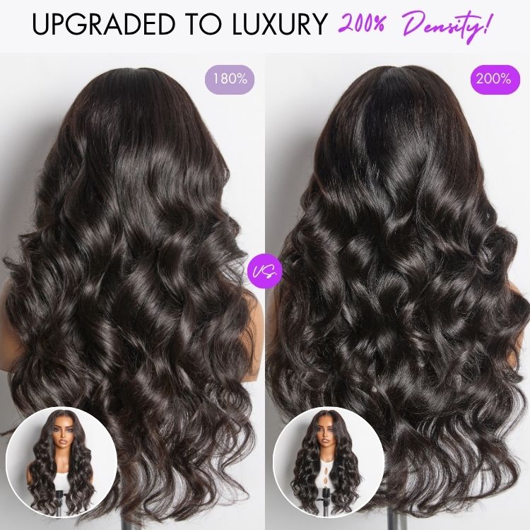 NatureMAX™ 200% / 250% Density Loose Wave Glueless 13x6 HD Lace Front Wig Human Hair Pre-Cut Lace Flexi-Fit Drawstring Cap-22