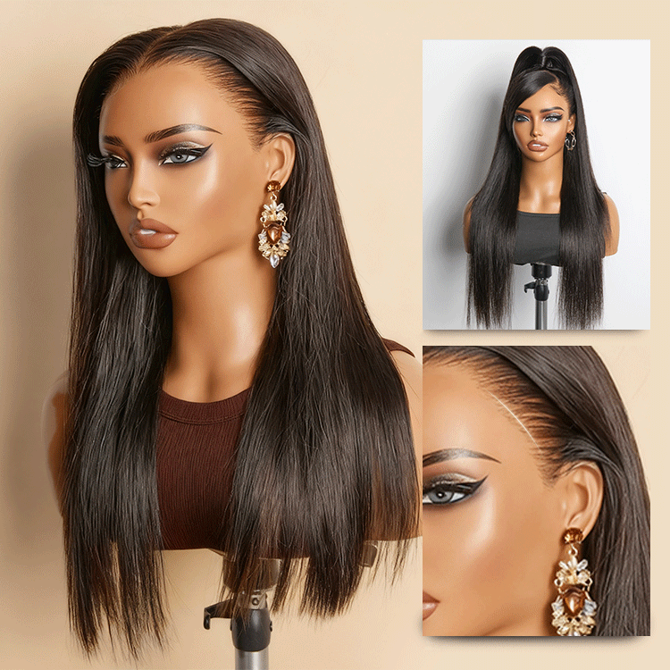 [glambynoxie]'s Special Link NatureMAX™ 180% Density Silky Straight Glueless Ear-to-ear 13x4 HD Lace Front Wig Pre-Cut Lace Flexi-Fit Drawstring Cap-02