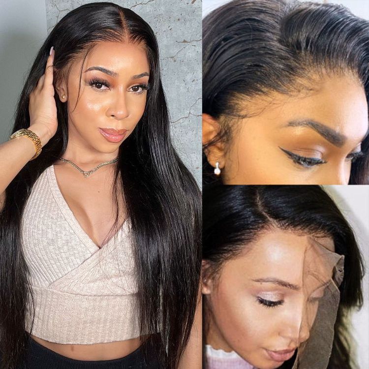 Worth | Undetectable Lace 13x4 Frontal Lace Glueless Long Straight Wig 100% Human Hair Middle Part-04