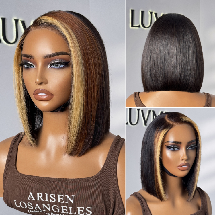 Worth | Highlights 5x5 Closure HD Lace Bob Wig 100% Human Hair-03