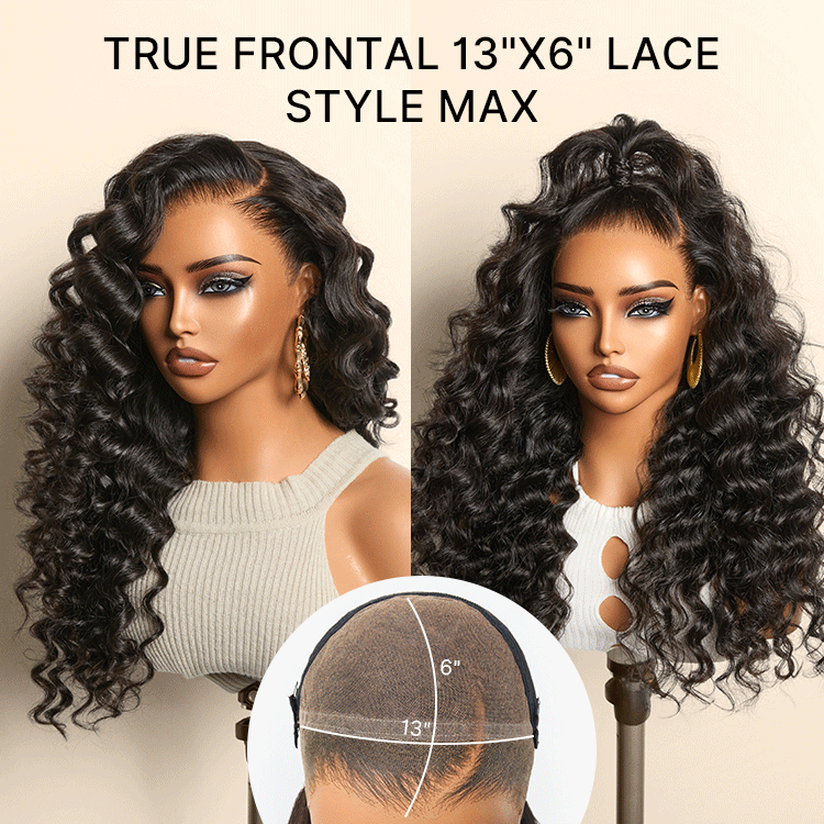 NatureMAX 200% Density Deep Wave Glueless 13x6 HD Lace Front Wig Human Hair Pre-Cut Lace Flexi-Fit Drawstring Cap-03