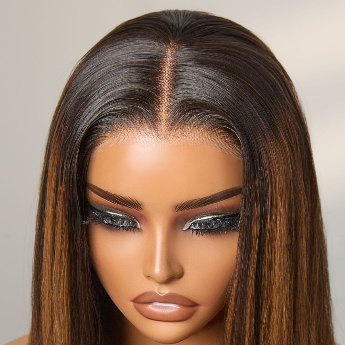 Luvme All-Day Comfort™ Wig | Natural Black / Honey Blonde Highlight 200% Density ReadytoGo Super Double Drawn 4x4 Lace Wig Pre-cut Lace-21