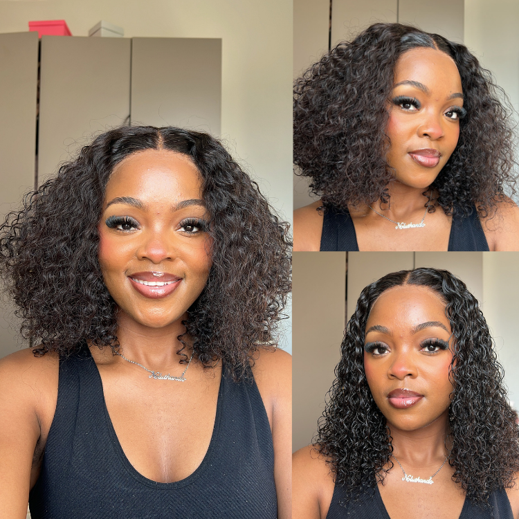 [noluthandomabaso]'s Special Link 1 Sec Install Wig | 180% Density ReadytoGo Soft Deep Curl Bob Glueless 4x4 Closure Lace Wig-01