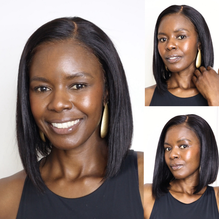 [nomsa_mzozo]'s Special Link NatureMAX™ Silky Blunt Cut Bob Glueless Ear-to-ear 13x4 HD Lace Front Wig Pre-Cut Lace Flexi-Fit Drawstring Cap-01