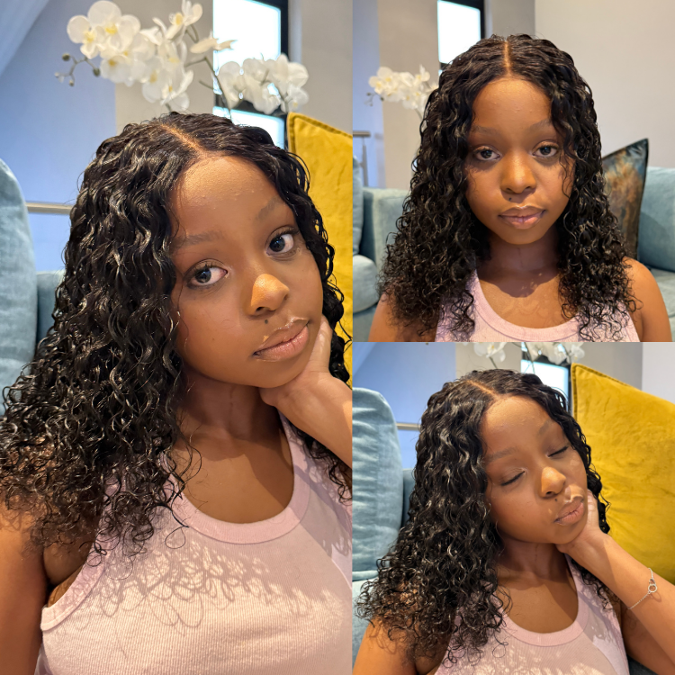 [neo.dl]'s Special Link 1 Sec Install Wig | 180% Density ReadytoGo Soft Deep Curl Bob Glueless 4x4 Closure Lace Wig-22