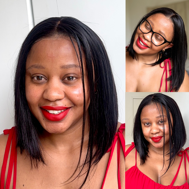 [mother.porcupine]'s Special Link NatureMAX™ Silky Blunt Cut Bob Glueless Ear-to-ear 13x4 HD Lace Front Wig Pre-Cut Lace Flexi-Fit Drawstring Cap-01