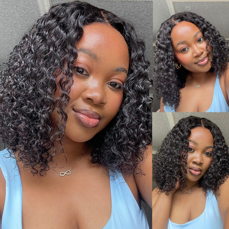 [zurich_0916]'s Special Link 1 Sec Install Wig | 180% Density ReadytoGo Soft Deep Curl Bob Glueless 4x4 Closure Lace Wig-01