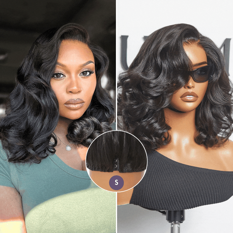 NatureMAX™ 200% Density Loose Wave Glueless HD Lace Shoulder Length Wig Pre-Cut Lace Flexi-Fit Drawstring Cap & Regular Cap-12