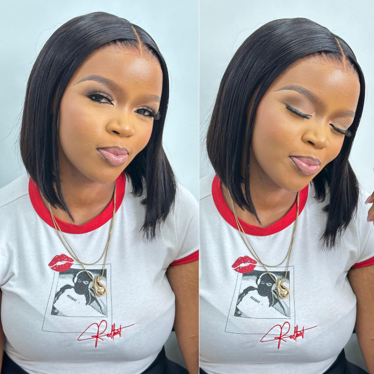 [nokwandackheswa]'s Special Link NatureMAX™ Silky Blunt Cut Bob Glueless Ear-to-ear 13x4 HD Lace Front Wig Pre-Cut Lace Flexi-Fit Drawstring Cap-01