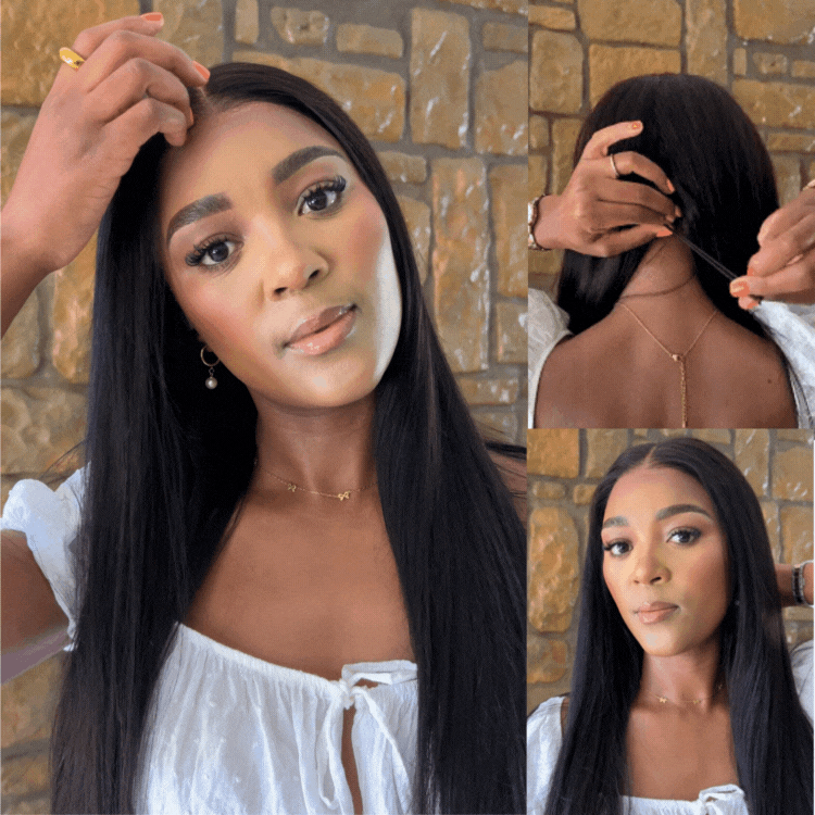 [lulutho_dloto]'s Special Link PreMax Wigs - Flexi-Fit Silky Straight Invisi Drawstring Cap & HD Lace & Regular Lace Glueless 13x4 Frontal Lace Human Hair Wig Pre-Cut Lace-13