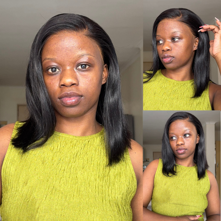 [nonny_muji]'s Special Link NatureMAX™ Silky Blunt Cut Bob Glueless Ear-to-ear 13x4 HD Lace Front Wig Pre-Cut Lace Flexi-Fit Drawstring Cap-01