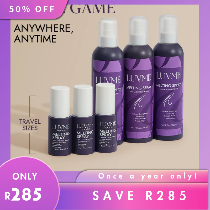 SA Only | LUVME Perimeter Wig Invisible Lace Glue Spray - Ultra-Strong Hold & Quick-Dry & Featherlight Formula & Invisible Bonding-10
