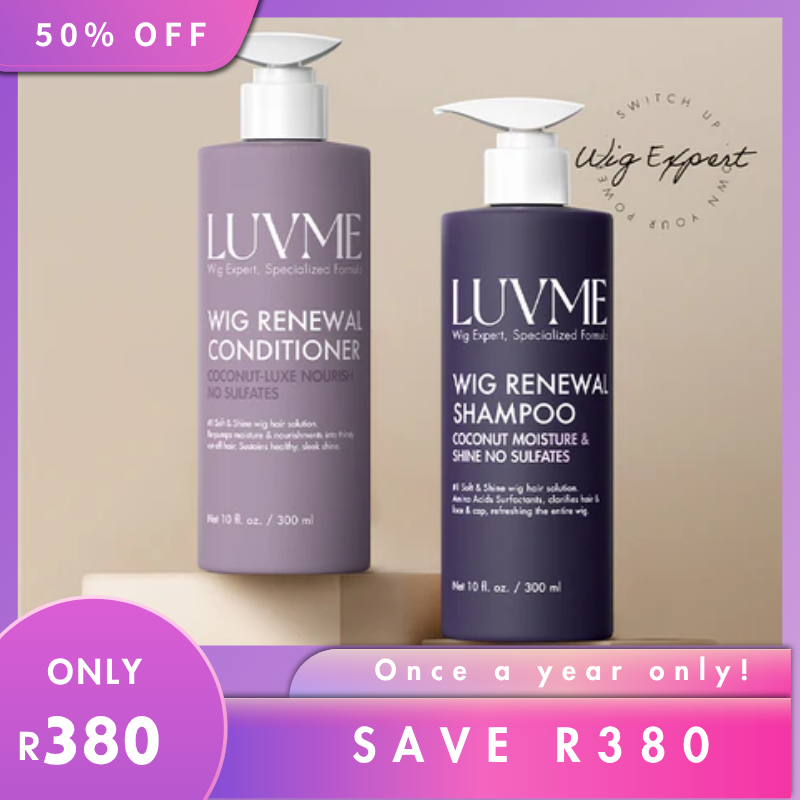 SA Only | Wig Renewal Shampoo & Conditioner Set, Coconut Moisture & Effectively Cleans-01
