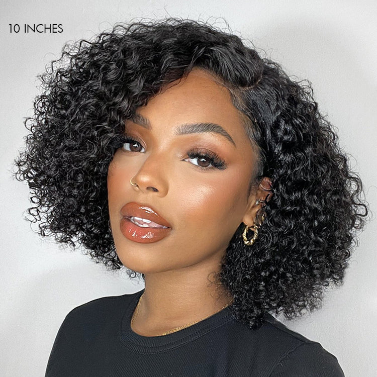 Worth I Trendy Short Cut Kinky Curl 13x4 Frontal Lace Wig-01