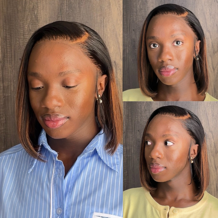 [kearabetswe_mm]'s Special Link PreMax Wigs | Brown Highlight Silky Blunt Cut Bob Glueless Lace Wig With Pre-Bleached Pre-Plucked Pre-Cut Lace-01