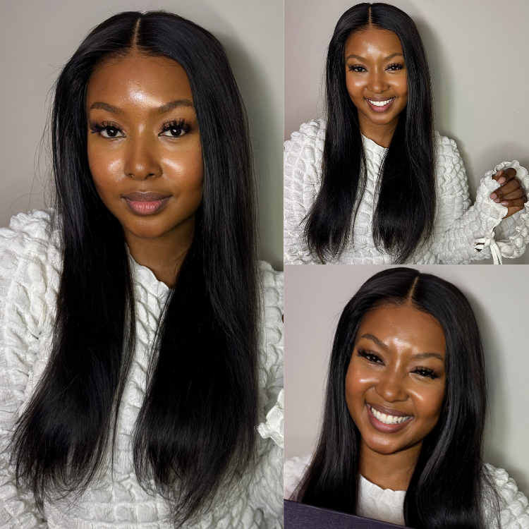 [mimimyoli_]'s Special Link PreMax Wigs - Flexi-Fit Silky Straight Invisi Drawstring Cap & HD Lace & Regular Lace Glueless 13x4 Frontal Lace Human Hair Wig Pre-Cut Lace-13