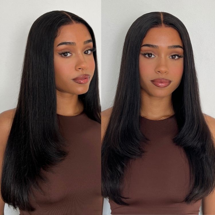 Worth | Trendy Layered Cut Pre-plucked Glueless 5x5 Closure Lace Wig 100% Human Hair-05
