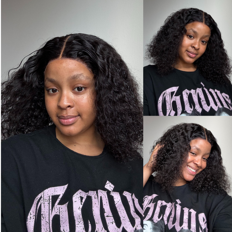 [ok_tshego3]'s Special Link 1 Sec Install Wig | 180% Density ReadytoGo Soft Deep Curl Bob Glueless 4x4 Closure Lace Wig-01