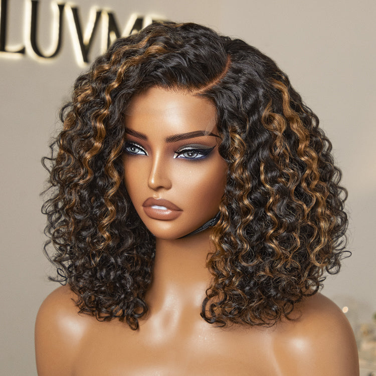 Worth | Casual Blonde Highlights Curly Glueless HD Lace Short Wig-01