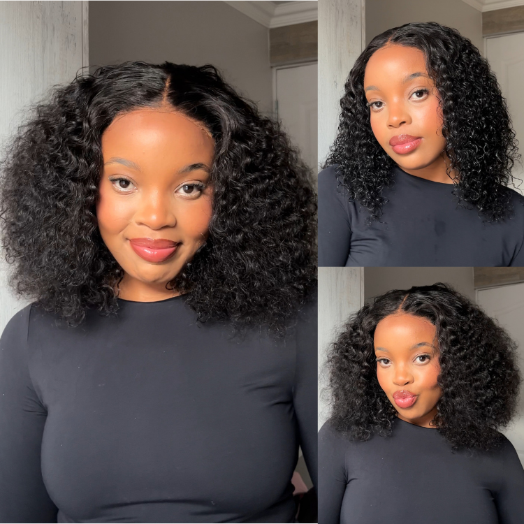 [smatsatsaa]'s Special Link 1 Sec Install Wig | 180% Density ReadytoGo Soft Deep Curl Bob Glueless 4x4 Closure Lace Wig-01