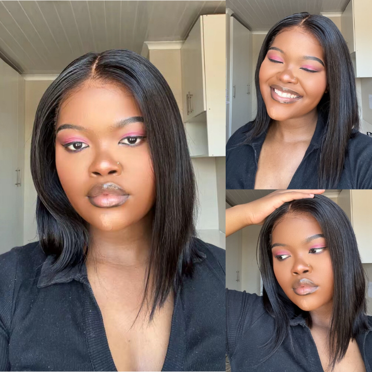 [linergy_za]'s Special Link NatureMAX™ Silky Blunt Cut Bob Glueless Ear-to-ear 13x4 HD Lace Front Wig Pre-Cut Lace Flexi-Fit Drawstring Cap-01