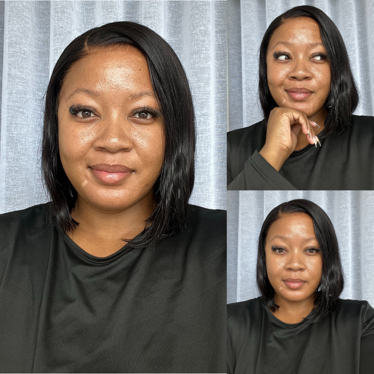 [chefmakoti]'s Special Link NatureMAX™ Silky Blunt Cut Bob Glueless Ear-to-ear 13x4 HD Lace Front Wig Pre-Cut Lace Flexi-Fit Drawstring Cap-01