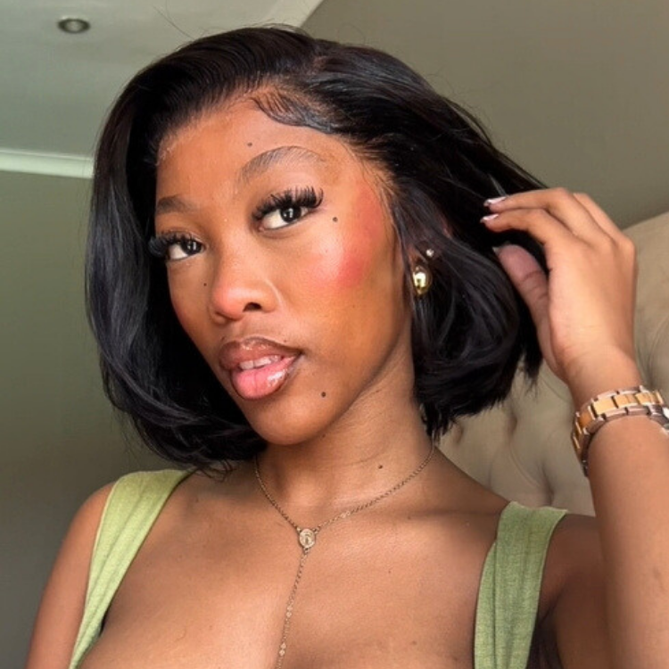 [lala.nduvane]'s Special Link NatureMAX™ Silky Blunt Cut Bob Glueless Ear-to-ear 13x4 HD Lace Front Wig Pre-Cut Lace Flexi-Fit Drawstring Cap-01