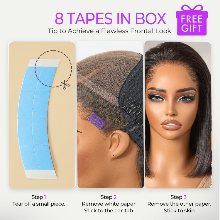 [michelle._ndhlovu]'s Special Link NatureMAX™ Pre Lagos Hairline Flexi Fit Invisi Drawstring Cap Silky Straight Bob 13x4 Frontal HD Lace Wig Pre-Cut Lace-08