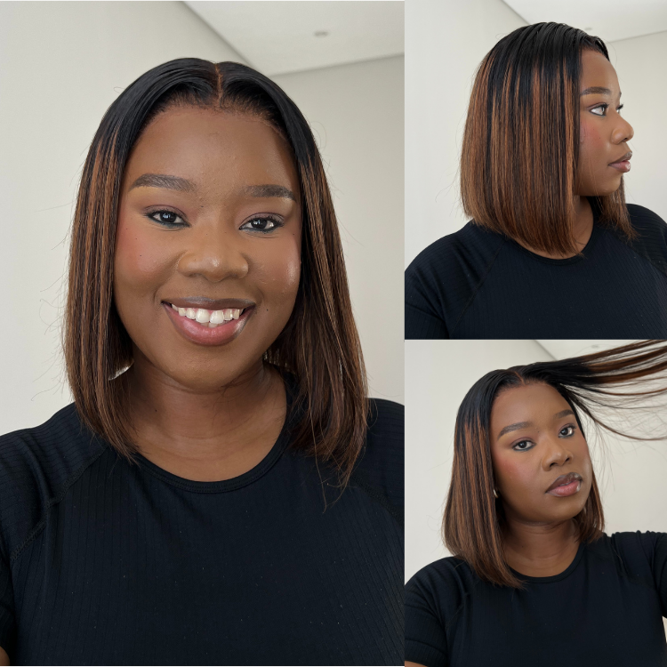 [ntsoaki_feni]'s Special Link PreMax Wigs | Brown Highlight Silky Blunt Cut Bob Glueless Lace Wig With Pre-Bleached Pre-Plucked Pre-Cut Lace-01