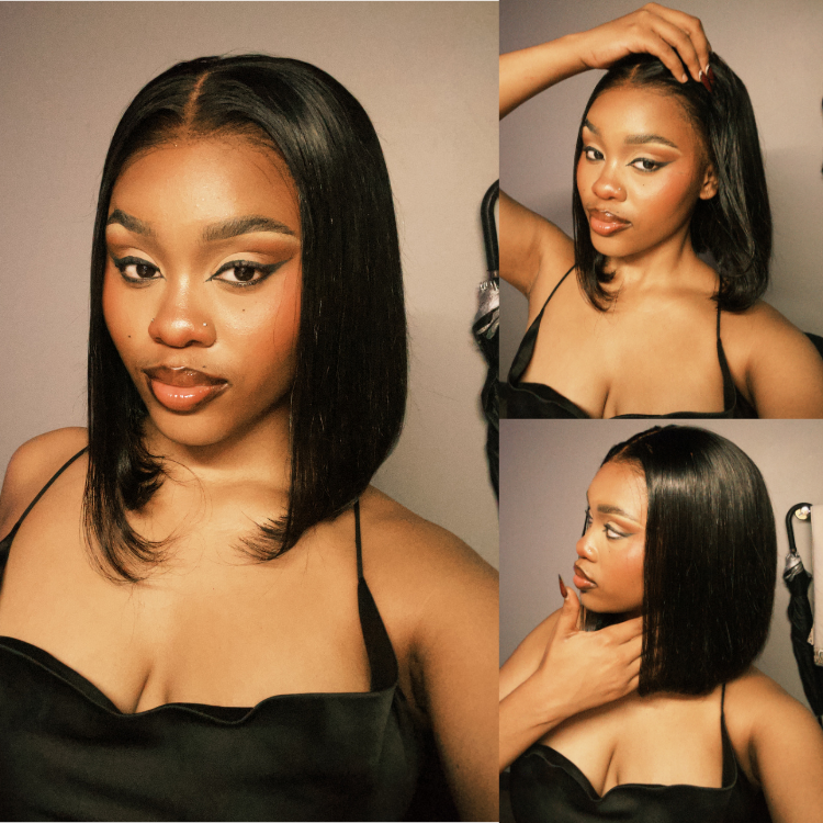 [ily.jamari]'s Special Link NatureMAX™ Silky Blunt Cut Bob Glueless Ear-to-ear 13x4 HD Lace Front Wig Pre-Cut Lace Flexi-Fit Drawstring Cap-01