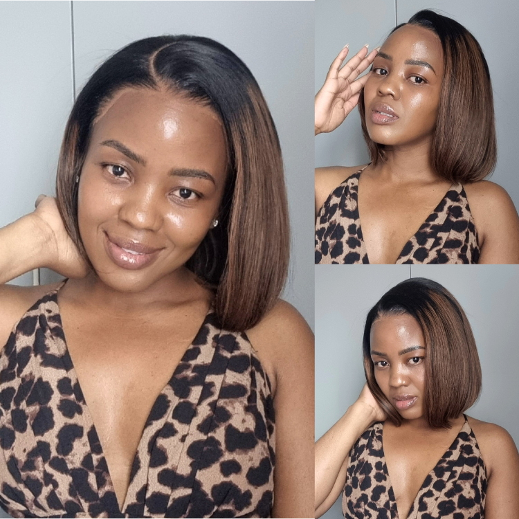 [youngmom_raising_girls]'s Special Link PreMax Wigs | Brown Highlight Silky Blunt Cut Bob Glueless Lace Wig With Pre-Bleached Pre-Plucked Pre-Cut Lace-01