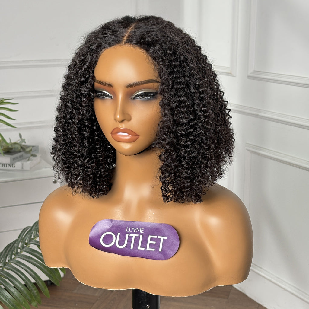 Worth | Natural Black Kinky Curl 5x5 Lace Wig Pre-cut Lace 100% Human Hair-01