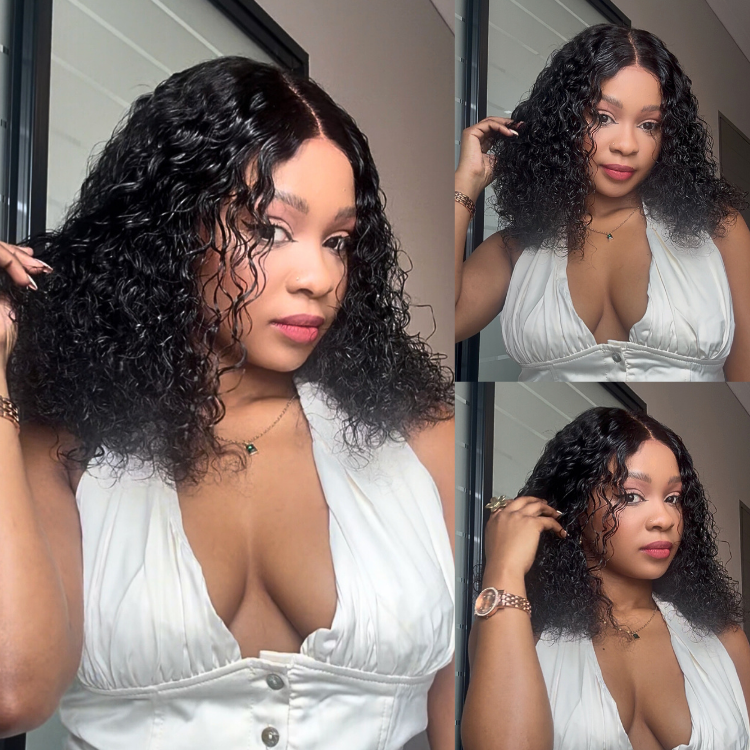 [mshini_lekwadu]'s Special Link 1 Sec Install Wig | 180% Density ReadytoGo Soft Deep Curl Bob Glueless 4x4 Closure Lace Wig-01