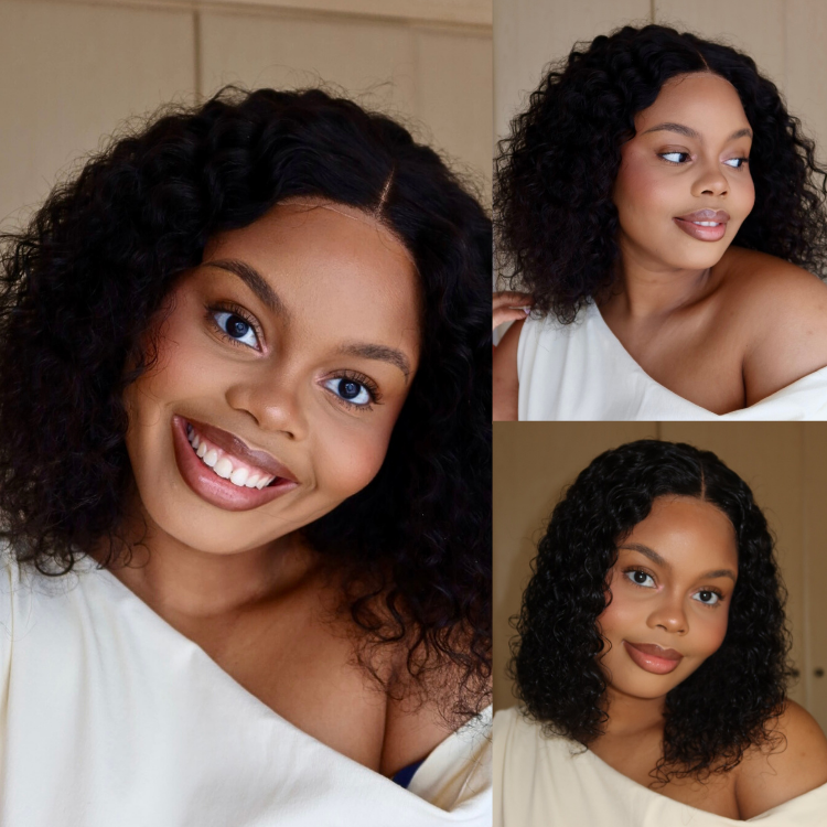 [jomahlobo]'s Special Link 1 Sec Install Wig | 180% Density ReadytoGo Soft Deep Curl Bob Glueless 4x4 Closure Lace Wig-01