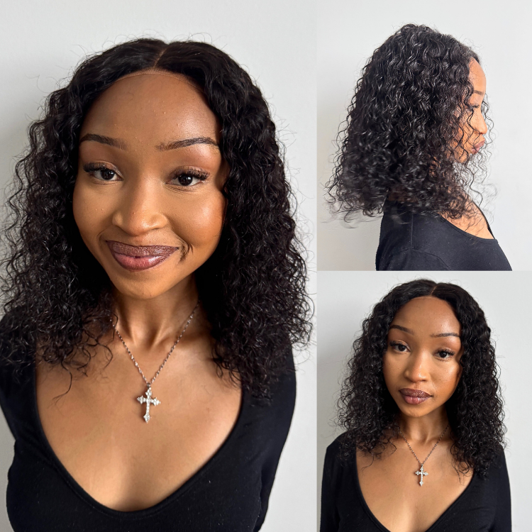 [dimpholetuma4]'s Special Link 1 Sec Install Wig | 180% Density ReadytoGo Soft Deep Curl Bob Glueless 4x4 Closure Lace Wig-01