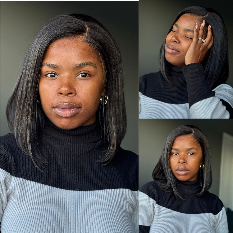 [yangasobetwa]'s Special Link NatureMAX™ Silky Blunt Cut Bob Glueless Ear-to-ear 13x4 HD Lace Front Wig Pre-Cut Lace Flexi-Fit Drawstring Cap-01