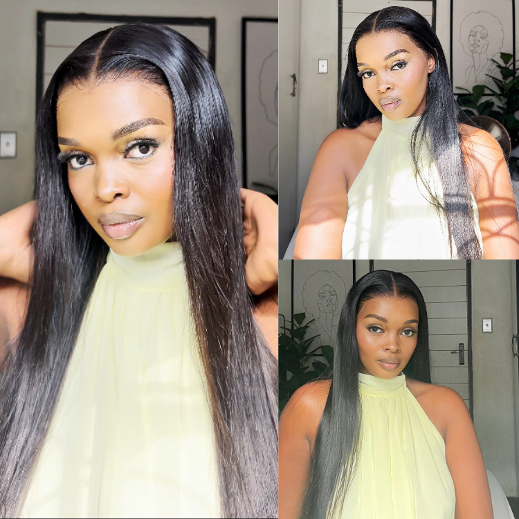[lelomthabela]'s Special Link NatureMAX™ 180% Density Silky Straight Glueless Ear-to-ear 13x4 HD Lace Front Wig Pre-Cut Lace Flexi-Fit Drawstring Cap-01