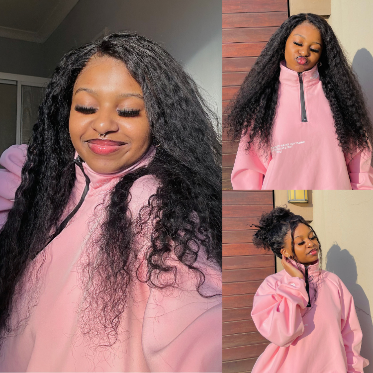 [iam_star.fire]'s Special Link PreMax Wigs | Flexi-Fit Invisi Drawstring Cap 360 HD Lace Water Wave / Straight Long Wig Pre-Cut Lace-17