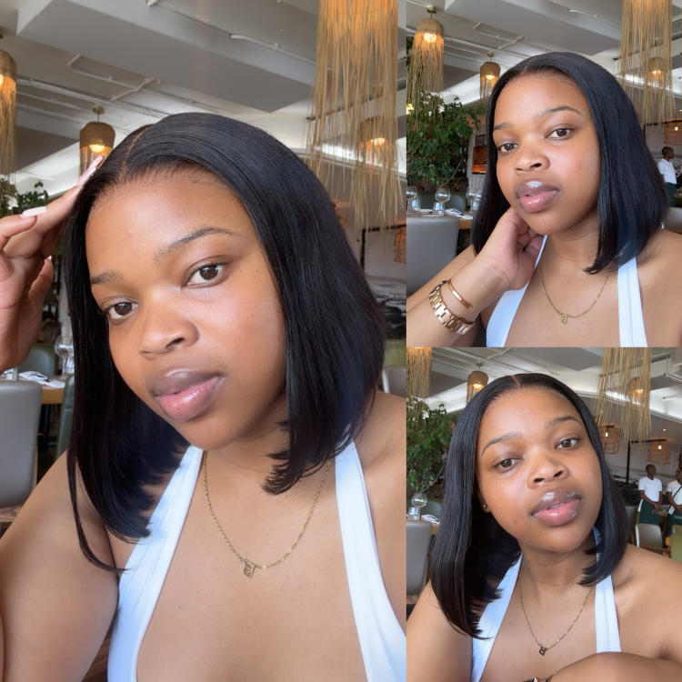 [bulelasikithi]'s Special Link NatureMAX™ Silky Blunt Cut Bob Glueless Ear-to-ear 13x4 HD Lace Front Wig Pre-Cut Lace Flexi-Fit Drawstring Cap-01