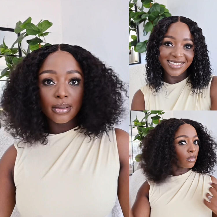 [khanyi_skosee]'s Special Link 1 Sec Install Wig | 180% Density ReadytoGo Soft Deep Curl Bob Glueless 4x4 Closure Lace Wig-01