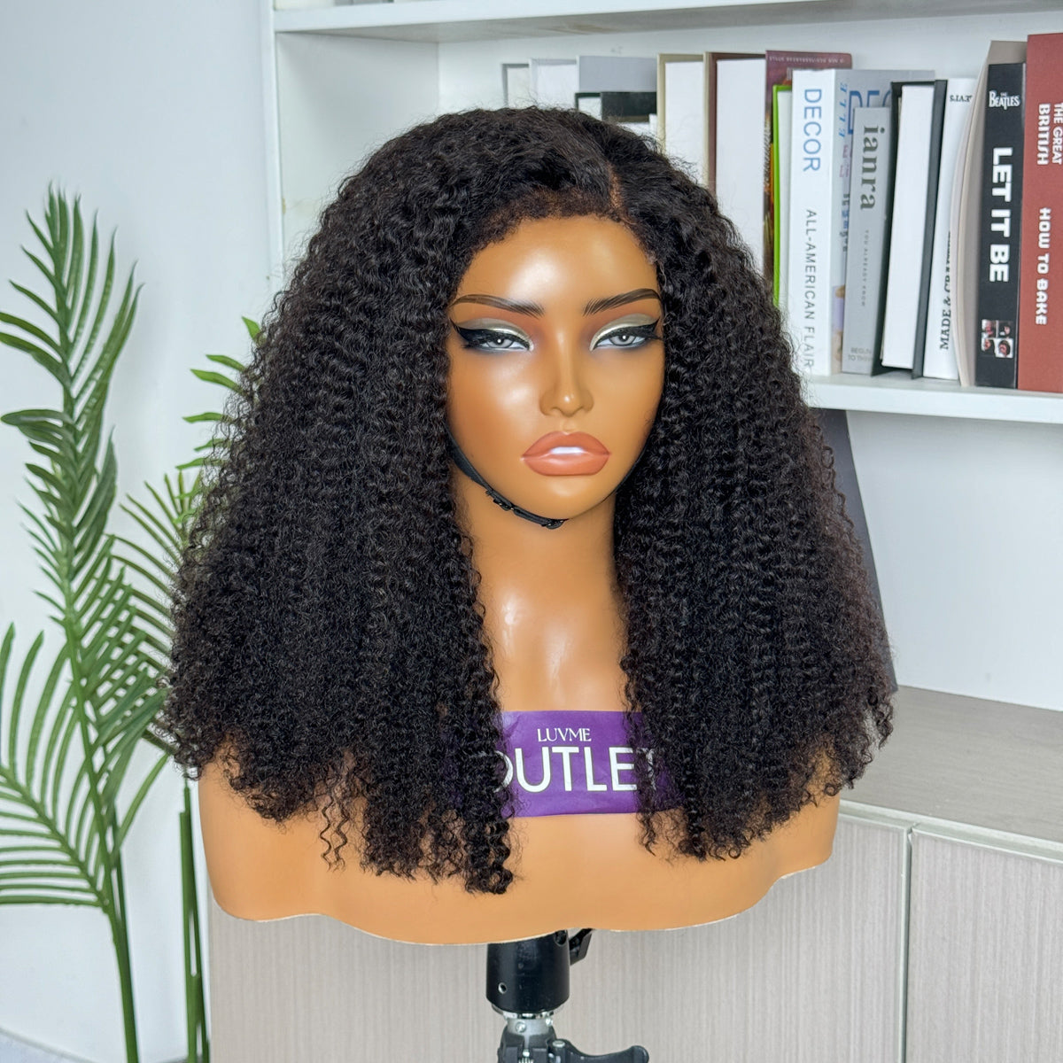 Worth| Kinky Edges Afro Curly Glueless 5x5 Closure Lace Wig Pre-Cut Lace-01