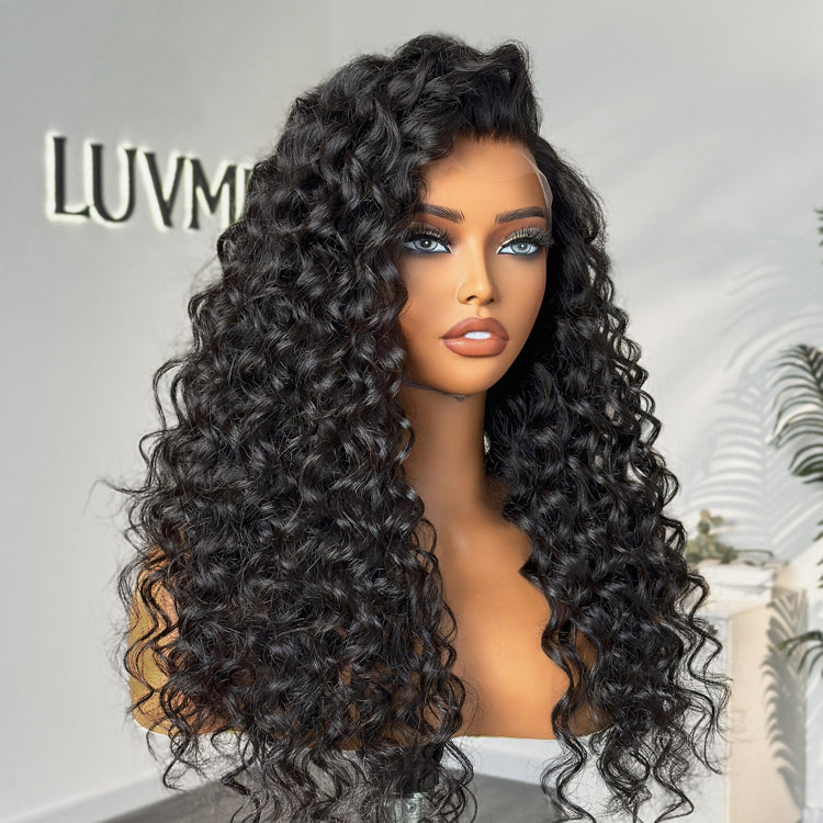 Worth | Nature Max Deep Wave Ear-to-ear Glueless 13x5 Frontal HD Lace Long Curly Wig-12
