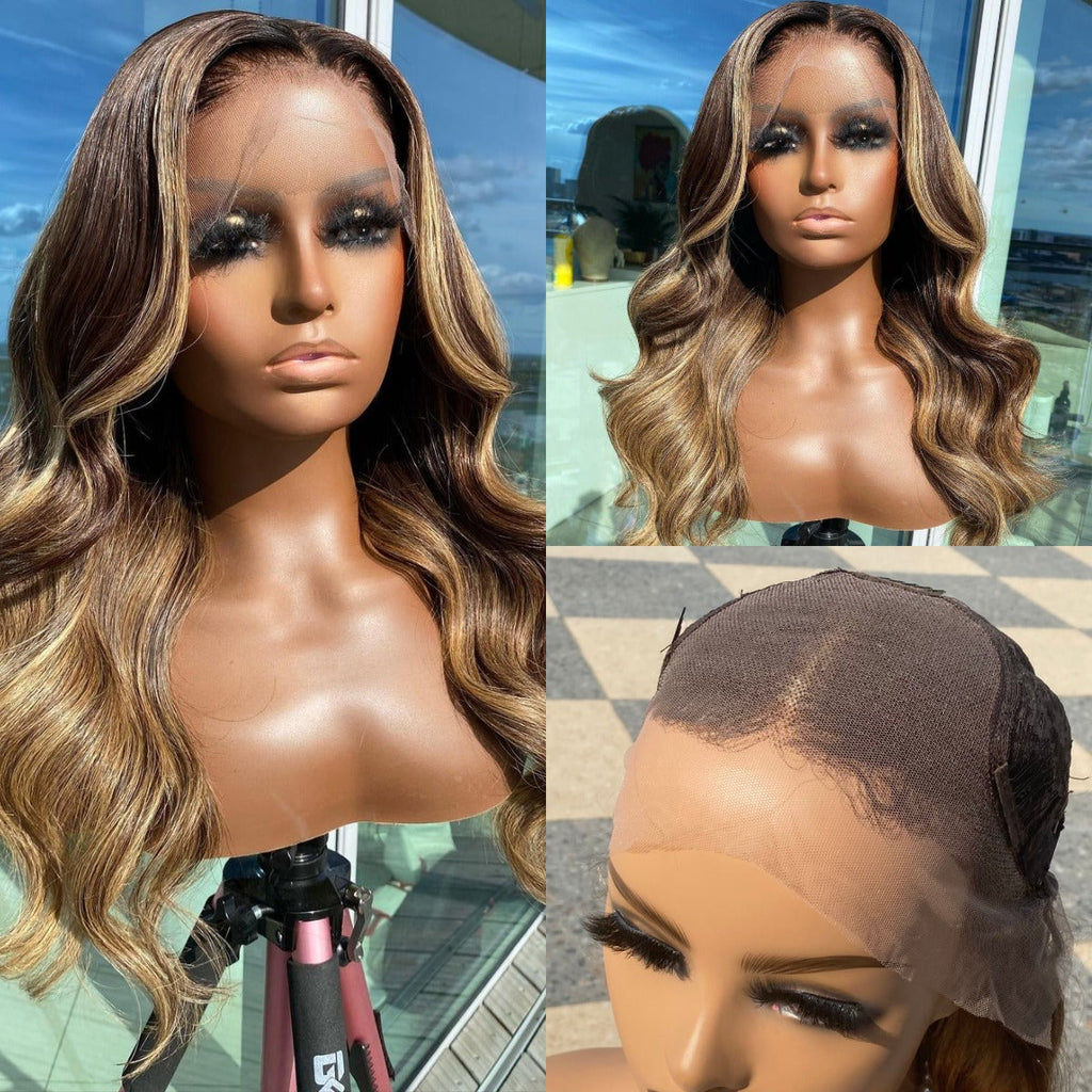 Worth | Balayage Highlights 13x4 Lace Compact Frontal Wig Loose Wave-01